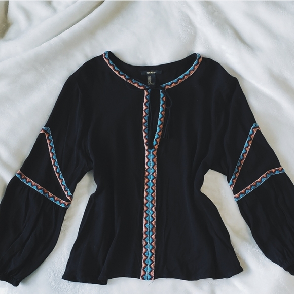 ❌SOLD❌F21 Boho Top - Picture 3 of 4